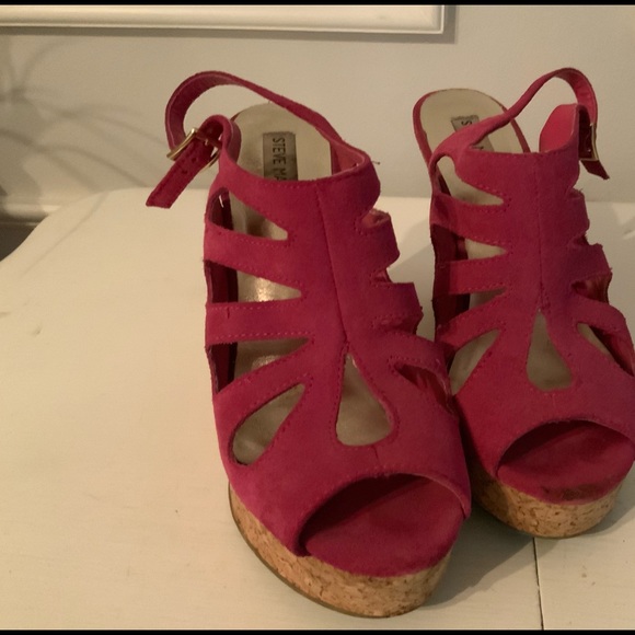 Steve Madden Cork Platform heels - Picture 2 of 4